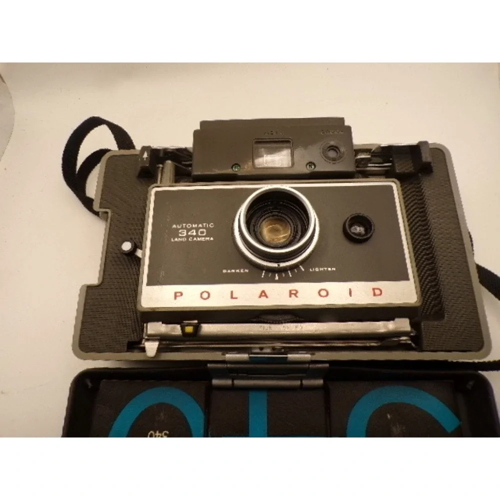Polaroid Automatic 340 Land Camera Vintage Instant Photography‎ & Owners Manuel